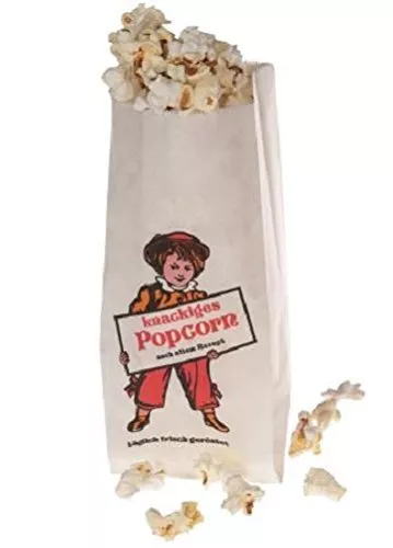 Popcorntüten Lausbub Motiv 100 Stück für 1 Liter ca 35 Gramm Popcorn Jahrmarkt