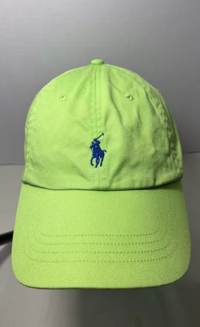 POLO RALPH LAUREN Adjustable LIME GREEN Baseball Cap/ Hat 84164