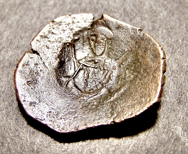 Byzantine Cup Coin, Medieval Crusades, 21-24mm, 12th-14th Cent AD, Trachy