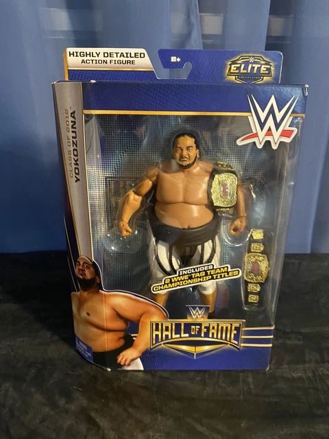 WWE Mattel Yokozuna Elite Hall of Fame Tag Team Championship Belts MOC Sealed