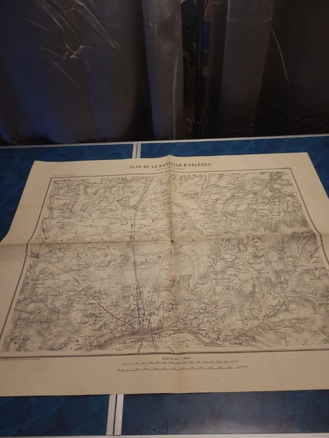 Carte Guerre 1870/71 Plan de la Bataille D'ORLÉANS ( 3 et 4 Décembre )