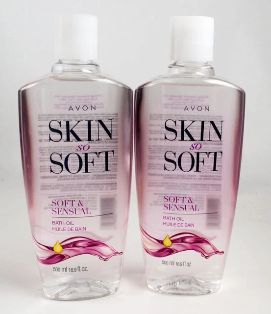 Aceites corporales Avon Skin So Soft, suaves y sensuales 16,9 oz. Lote de (2)