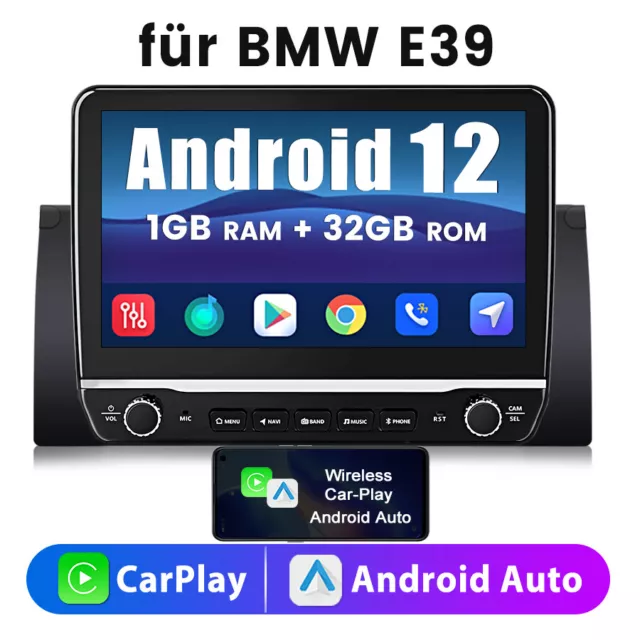 10''Für BMW E39 5er 520i 525d E53 X5 1+32G Android12 Autoradio Navi GPS DAB WIFI