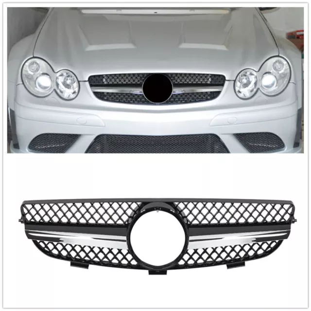 Front Grille Grill Body Kit For Benz W209 CLK Class CLK320 CLK500 2003-2009