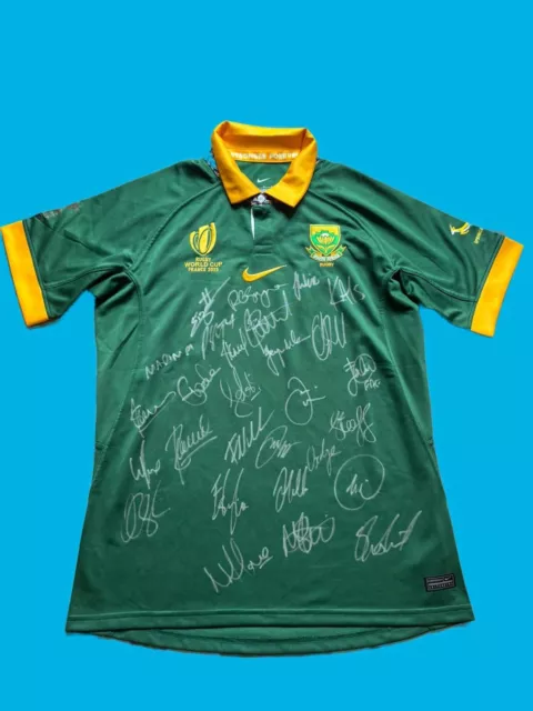 South Africa Springboks 2023 Rugby World Cup Home Signed Jersey