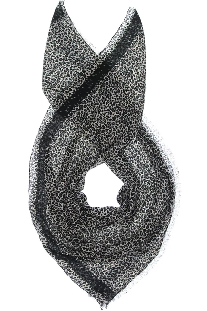 Sciarpa ripetuta foulard donna senza etichetta nero #gd5eltf