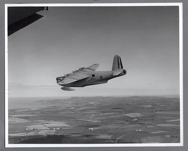 Short Sunderland Flying Boat French Navy Large Original Vintage Press Photo 3
