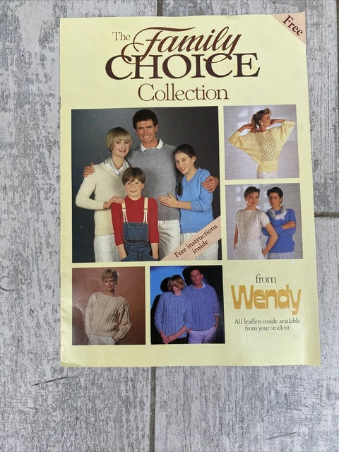 Suéter de lana Wendy años 80 patrón de tejido vintage colección The Family Choice