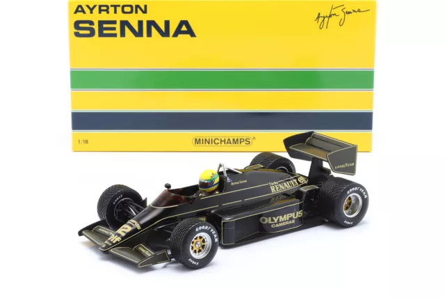 Ayrton Senna Lotus 97T #12 Sieger Portugal GP Formel 1 1985 1:18 Minichamps