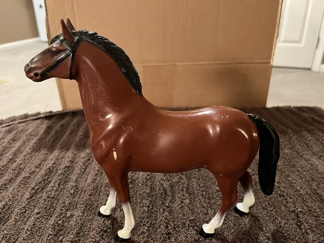 Vintage Hartland Plastic Dark Brown Horse