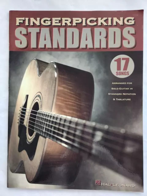 Fingerpicking Standards For Guitar (Tab) - 17 Songs - Hal - Vgc