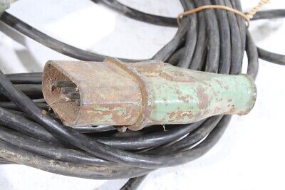 380V Plug Cable Socket Old Vintage Motor Current Extensions 3