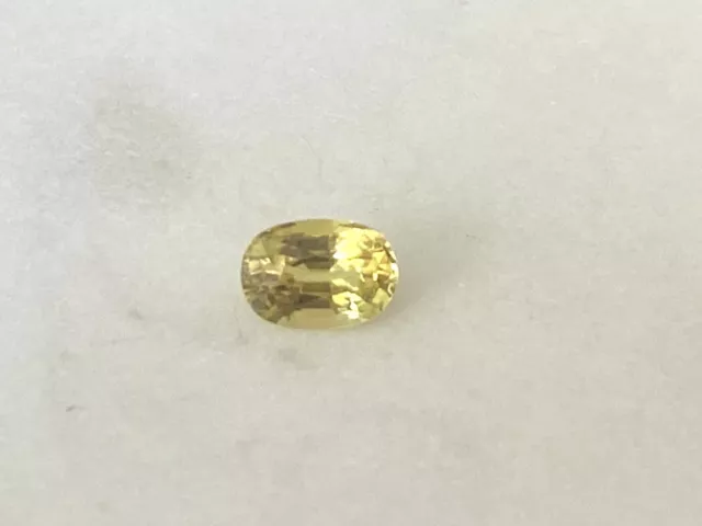 Certified Natural 1.27 Ct YELLOW Sapphire Oval Cut Loose Precious Gemstone