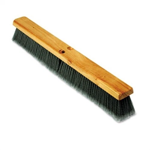 Floor Brush Head, 3 Gray Flagged Polypropylene, 24