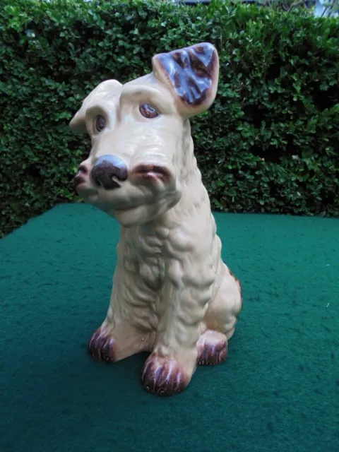 Vintage Sylvac Terrier Dog Model 1379 Dark Brown Tonings