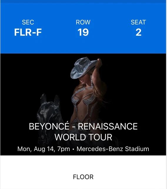 BEYONCÉ RENAISSANCE TOUR Tickets Miami, Florida 1,000.00 PicClick