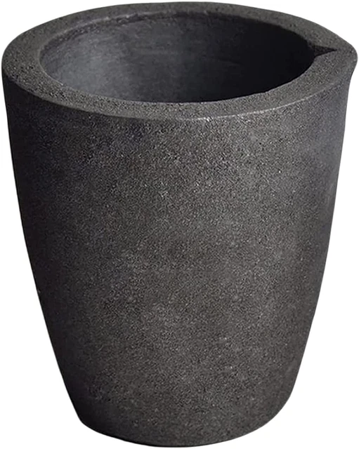 #4 8KG , Foundry Clay Graphite Crucibles Black Cup Furnace Torch Melting Casting