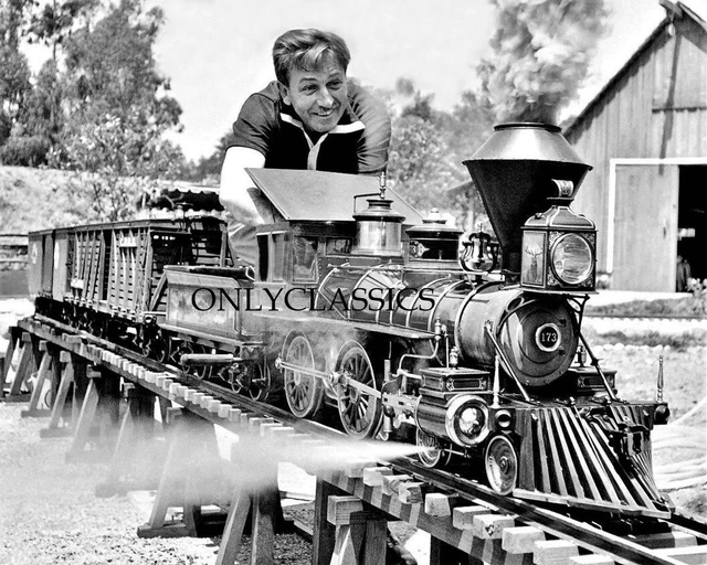 Walt Disney Railroad Carolwood Pacific Railway Steam Train Locomotive 8X10 Photo