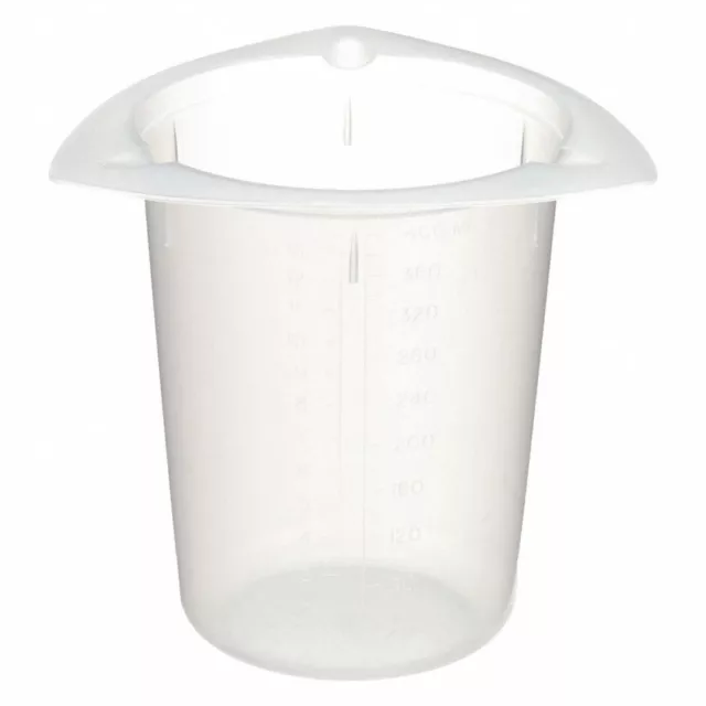 100 Pack Medegen Tri Beaker Tripour Beaker 400mL Polypropylene PB5935-400