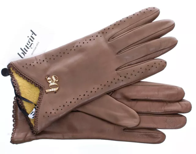 Gants Femme en Cuir Blugirl Taille 7 Made IN Italy Pochette Cadeau Gloves Femme