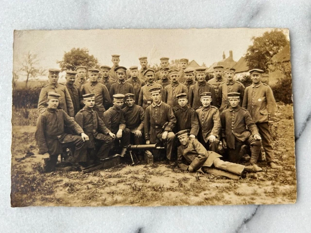 fotokarte juni 1918 feldgrau maschinengewehr mitrailleur eisernes kreuz