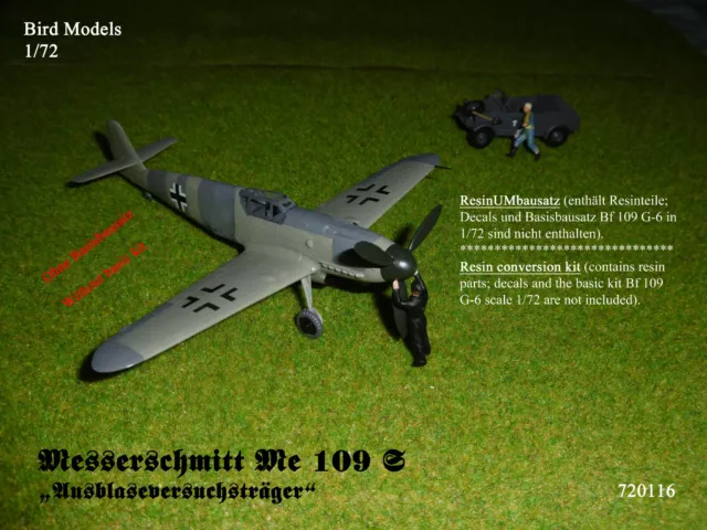 Messerschmitt Me 109 S    1/72 Bird Models UMbausatz/conversion kit
