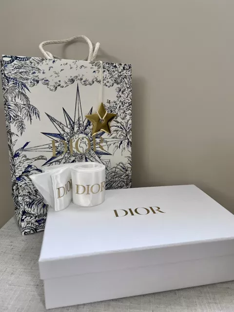 NEW Authentic Christian DIOR Small Textured Paper Store SHOPPING GIFT  BAG+Tissue