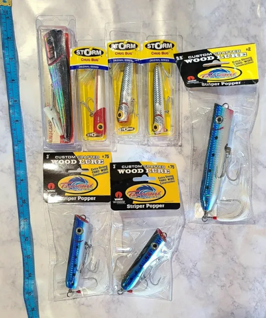 ☆TSUNAMI STORM & Creek Chub☆ Top Water Lures Poppers **Brand New** EUR  41,67 - PicClick FR