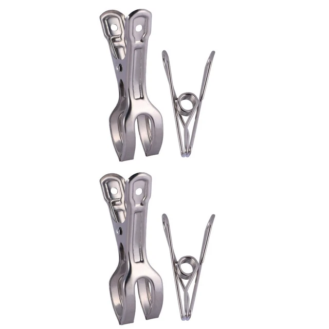 48 pz clip per asciugamani in metallo molla acciaio inox spiaggia resistente