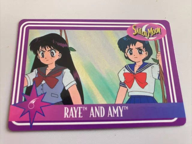 Sailor Moon Raye And Amy Trading Card 32 1995 Bandai Vintage English Anime