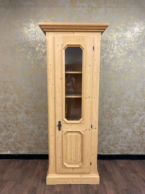 Voglauer Anno 1900 Natural Cottage Display Case Cabinet Farmhouse Wardrobe Solid