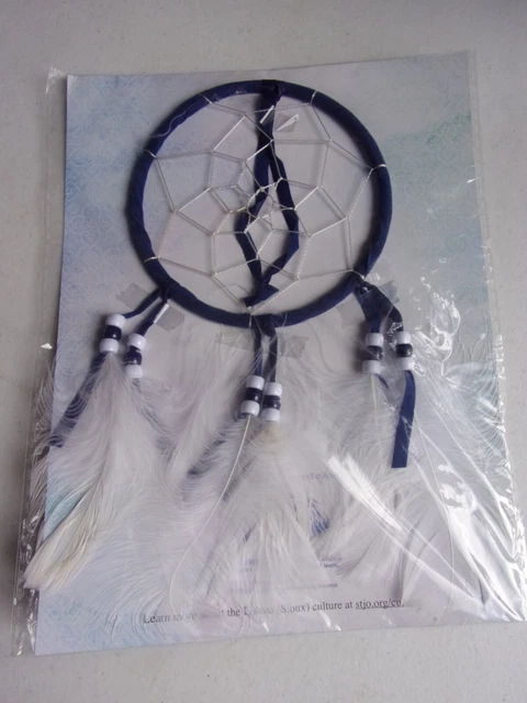 Vintage Lakota Sioux Hanging Dreamcatcher,Authentic St Joseph's Indian School