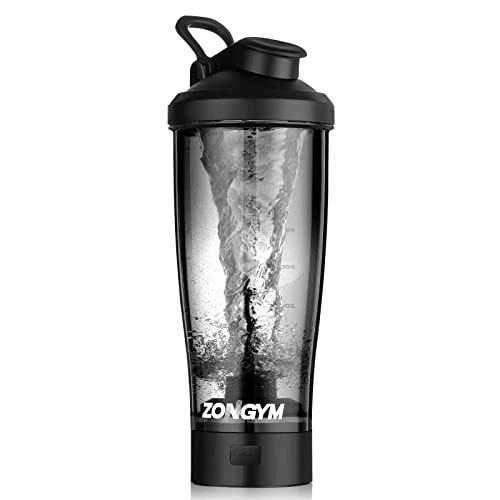 Botella eléctrica agitadora de proteínas, botellas licuadora recargables USB de 24 oz, agitador