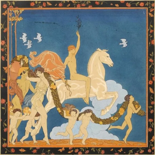 The White Horse  : George Barbier  : 1925 :  Archival Quality Art Print to Frame