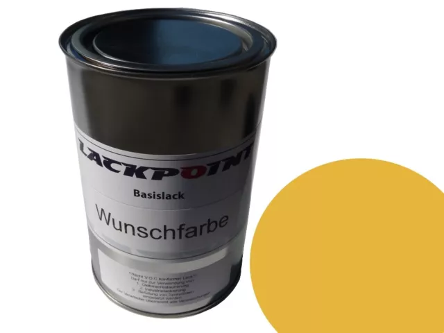 1 Litre Prêt à Être Pulvérisé Basislack Ral 1012 Jaune Citron Peinture Lackpoin