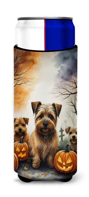Norfolk Terrier Spooky Halloween Can Hugger for Slim Cans DAC2048MUK