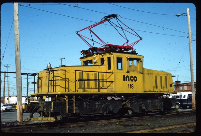 Original Railroad Slide - BN Burlington Northern 9502 London ON 6-26-1992 - New!