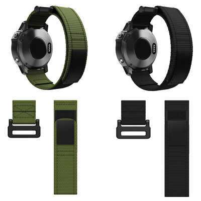 NotoCity Bracelet Fenix 5X Remplacement avec Bracelet de 26 mm de Largeur pour Fenix 5X Plus/Fenix 6X/Fenix 6X Pro/Fenix 3/Fenix 3 HR/Descente MK1/D2 Delta PX Vert Noir 