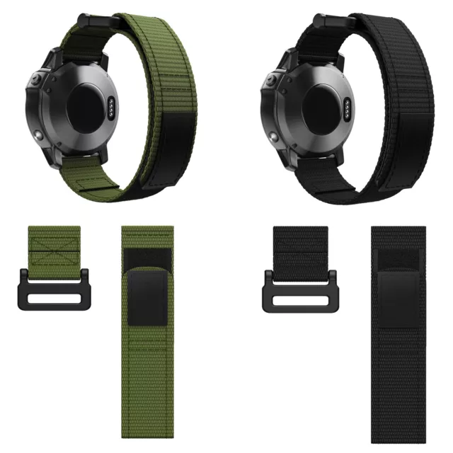 Bracelet de montre en nylon 22/26MM pour Garmin Fenix 6X/Fenix 5X/Forerunner945