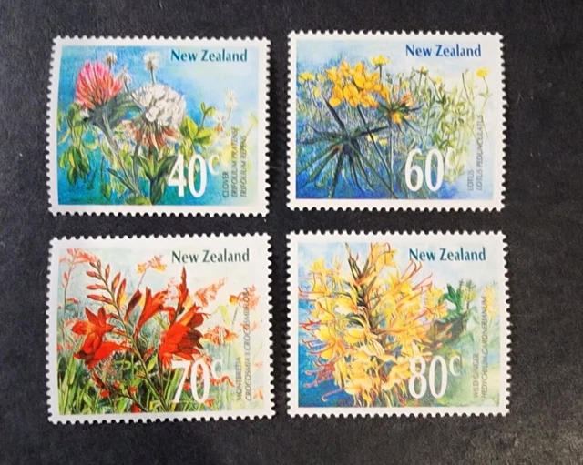 N. Zealand  1989 Flowers  set MUH  E14