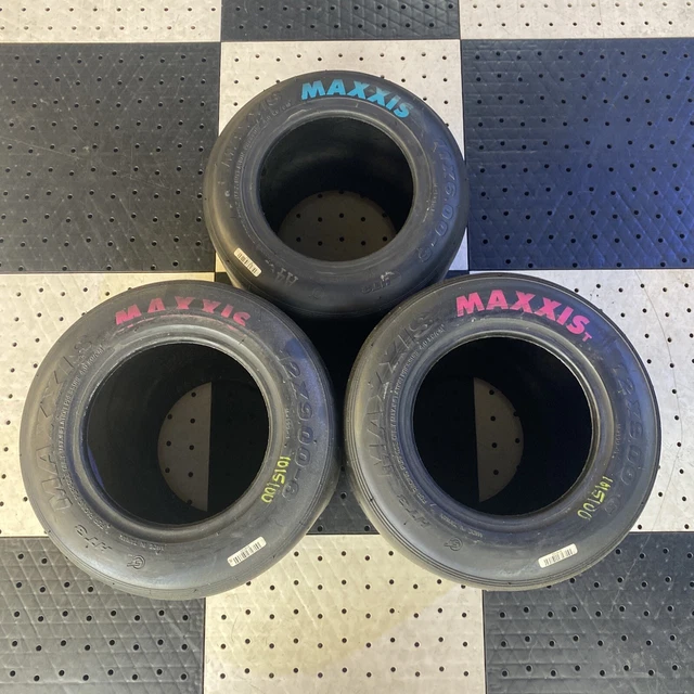 3 MAXXIS HT3 Go Kart Racing Tires set 12x9.006 11x6.006 Drift Trike