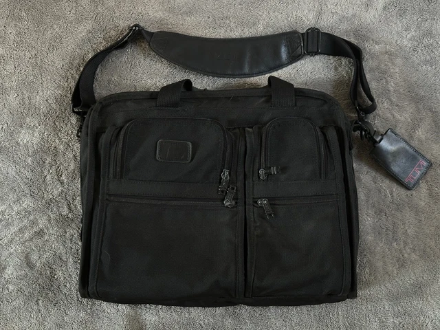 TUMI 2670D3 Alpha Ballistic Nylon Laptop Briefcase 17" Shoulder Bag Black