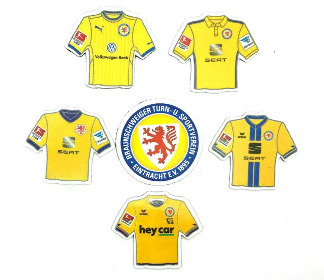 Eintracht Braunschweig Trikot Magnet versch. Saisons Fussball AMBALLCOM