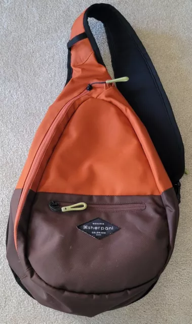 Sherpani Esprit Sling Backpack RFID Anti Theft Bag Rust