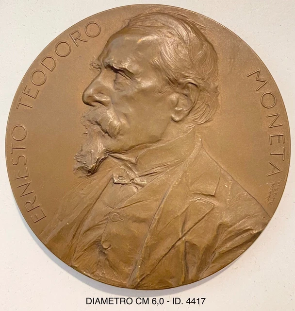 ERNESTO TEODORO Nobel Per La Pace Medaglia A Paolo Boselli 1909