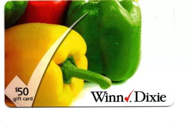 Winn Dixie Supermarket Peppers Food Grocery Gift Card No $ Value Collectible