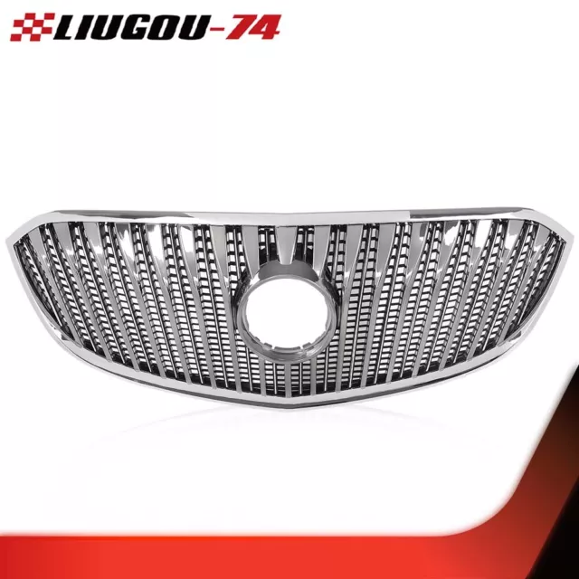Fit For 2014 2015 2016 Buick Lacrosse Front Bumper Grille Upper Grille Chrome