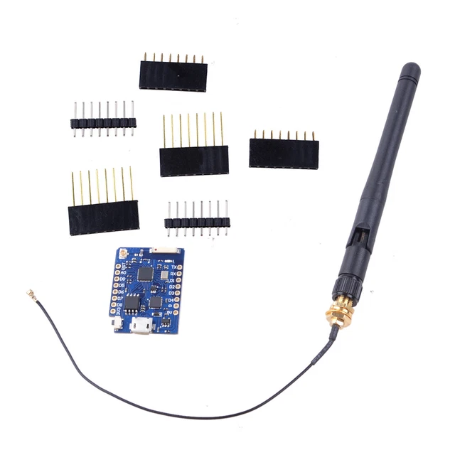 Wemos D1 Mini Pro ESP8266 Avec Antenne Externe - Module WiFi 2,4G, CP2104, 16 Mo