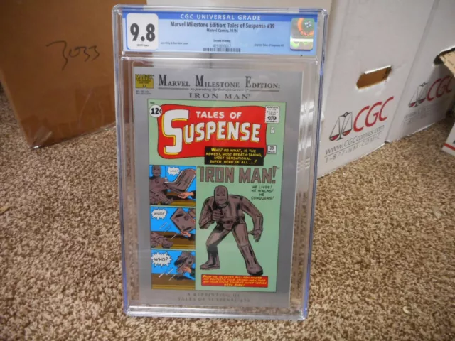 Marvel Milestone Edition Tales of Suspense 39 cgc 9.6 2nd print Iron Man 1994 WP