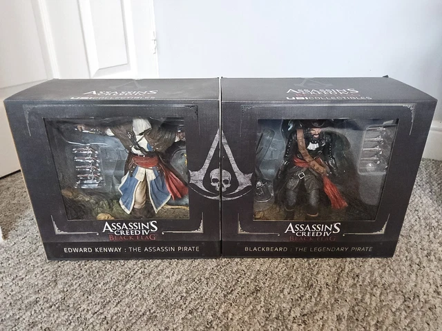 Auctions | Ubisoft Assassin's Creed Black Flag Figurines Blackbeard Legendary Pirate & Edward Kenway The Assassin Pirate. Good to good plus